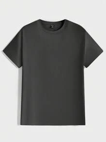 SHEIN Cottnline 100% Cotton Multi-Pack Fitted Round Neck All-Match T-Shirts - Multicolor - View 5