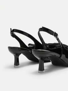 CUCCOO CURVES Große Größen Pumps mit Spitzenschuh und Schleifen- & 3D Blumen Design, elegante Satin Mule Sandalen, geeignet für alle Jahreszeiten