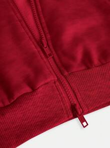 SHEIN Girlism TEENGIRL Hooded Two-Piece Set, Zip-Up Hoodie Jacket And Straight Leg Loose Pants Suit, Collegiate Sweatshirt And Sweatpants Set, Suitable For Back To School, Street, Valentine's Day, Chinese New Year