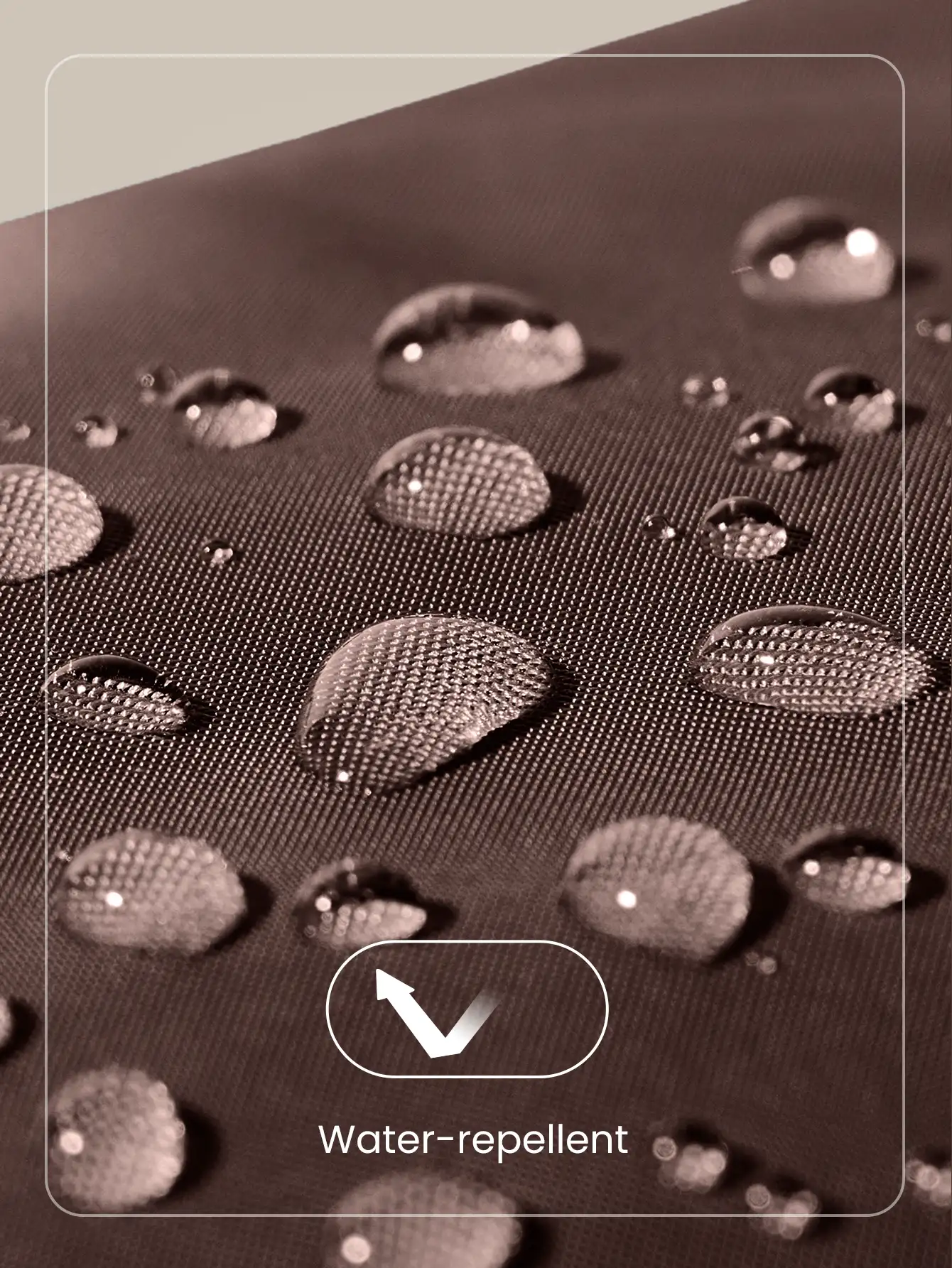 GLOWMODE 1升拉链式万能腰包 防水斜挎腰包 可调节肩带 秋冬 - 棕色 - 查看 7