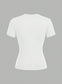 Comfortcana Bộ 3 áo thun cổ tròn dài tay bó sát thường ngày cho nữ, phù hợp cho mùa xuân/hè - Nhiều màu - Xem 4