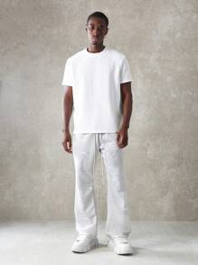 SUMWON 佩斯利印花喇叭形慢跑运动裤，带抽绳的运动休闲服，舒适的冬季羊毛裤，运动休闲舒适