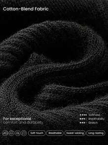 GLOWMODE Daily Support Ankle Socks - Black - View 3