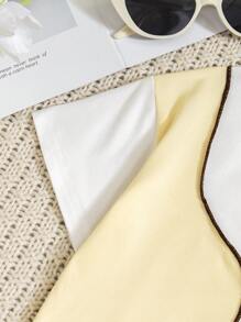 2 sztuki dziewczęcego sportowego i swobodnego stylowego zestawu z krótkim rękawem i spodenkami - Wielokolorowe - Zobacz 6