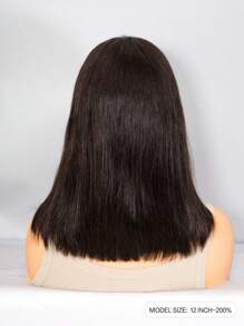 ALL READY WIG Peruka typu Bob, wstępnie wybielona, wstępnie oskubana, wstępnie przycięta, koronkowa, topliwa, 6x5, bez kleju, prosta, do noszenia i zamykania, 100% ludzkich włosów, 9AM HAIR