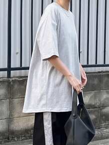 FRIFUL Women Loose Back Pleats Raglan Sleeve Blouse