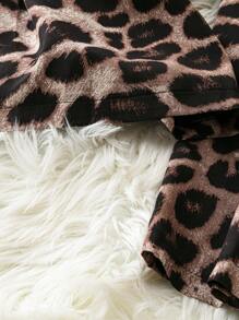 Rometta Bộ đồ liền thân in họa tiết da báo không dây cỡ lớn cho nữ, mùa hè - Nhiều màu - Xem 5