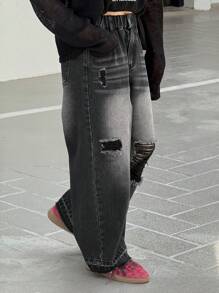 DAZY Tween Girl' Distressed Denim Jeans Fall,Winter - Black - View 9