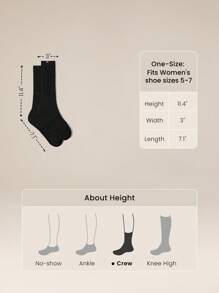 GLOWMODE Cozy Cotton-Blend Slouch Daily Support Socks - Black - View 7