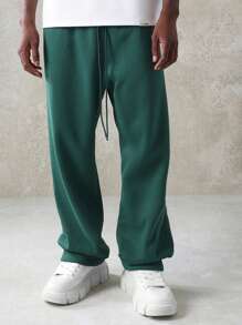 SUMWON Pantalon de survêtement unisexe, pantalon de jogging décontracté en polaire de qualité supérieure avec bords de cheville élastiques, vêtements d'entraînement pour l'automne et l'hiver