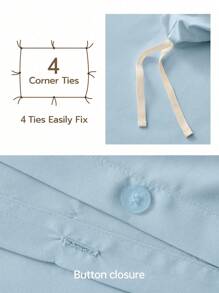 2/3 Stücke Bettwäsche-Sets in leuchtendem Blau, ultra-weich mit wolkengleicher Haptik, Bettbezug*1 Kissenbezug*1/2, perfekt für alle Bettgrößen von Twin bis King