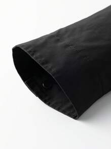 Manfinity Homme Chaqueta y ropa de abrigo casual minimalista de unicolor con bolsillo con cremallera frontal para hombres