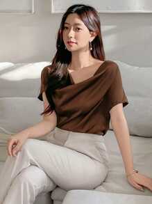 DAZY Nuova camicia estiva elegante, casual e smanicata da donna