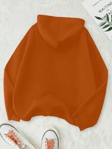 Calvaya Sudadera con capucha para tallas grandes, de manga larga, casual y elegante para uso diario