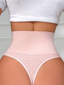 Plain High Waist Shaping Underwear Light Luxury Sexy