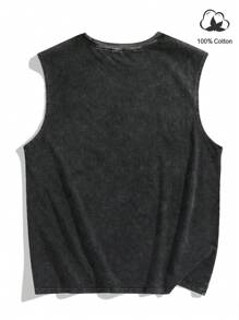 Manfinity EMRG Men's Casual Simple Fashion Daily Wear Top - Black - View 3
