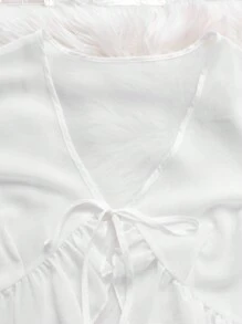 SHEIN LUNE 大码女式无袖樱桃印花连衣裙（带夹克）2 件套 - 彩色 - 查看 5