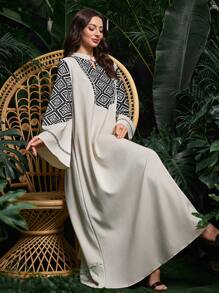 Al Najma 阿拉伯风格连衣裙，适合迪拜、印度尼西亚、土耳其、卡夫坦和贾拉比亚，朴素