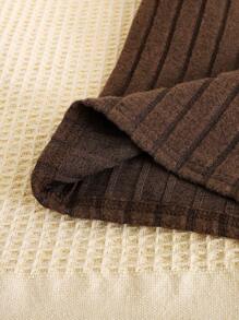 SHEIN LMoss Kids 6 件套少女罗纹针织喇叭裤套装，长款，买一送五，非常适合春秋季休闲日常穿着和上学日常，妈妈和女儿搭配，姐妹和我搭配