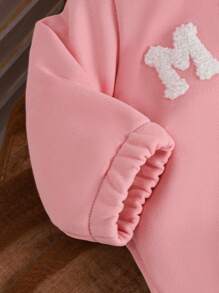 2 piezas Jerseys casuales y lindos para niñas bebés, rosa y marrón, para primavera y otoño