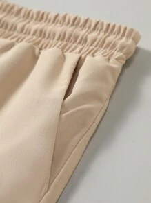 Manfinity Homme 2pcs Set Striped Shirt & Solid Color Shorts, Minimalist Casual For Everyday Wear - Multicolor - View 4