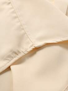 Manfinity Homme 男士纯色口袋休闲长袖衬衫，秋季 - 黃色 - 查看 7