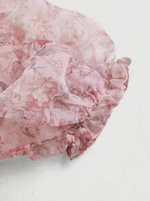 SHEIN MOD Rochie scurtă vintage cu imprimeu floral pentru femei, rochie grafică vintage, rochie pentru invitați la nuntă, rochii elegante pentru femei, rochii de ziua de naștere pentru femei, Ziua Îndrăgostiților, gotică, rochie cu corset, Fairycore, ținută de concert pentru femei, casual simplă și la modă, ținută de ziua de naștere, ținute de seară pentru femei, ținută de Anul Nou Chinezesc, ținute de vacanță pentru femei, ținută de concert la țară, ținută de petrecere a ceaiului, ținute de brunch pentru femei. - Multicolor - Vizualizare 5