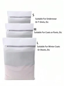 1pc/1set Mesh Laundry Bags, Thickened Washing Machine Anti-Deformation Mesh Protective Bag, Suitable For Bra, Delicates,Sweater, Hosiery, Lingerie,Laundry Basket, Etc. Christmas For Holiday Gift Giving