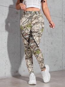 SHEIN EZwear Vaqueros de denim casuales, minimalistas y con estilo para uso diario - Multicolor - Ver 3