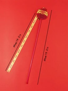 PETSIN 1pc Chinese New Year Cat Lover And Cat Mom Love Teaser Wand, Tassel Amusing Cat Lover And Cat Mom Love Toy, Companion For Cat Lover And Cat Mom Loves To Play - Red - View 5