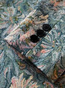 Manfinity Homme Men's Simple Casual Daily Wear Suit Jacket - Multicolor - View 6