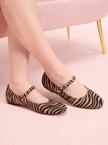 CUCCOO DOLLMOD Women's Fashion Casual Striped Flat Loafers - Multicolor - View 5