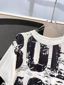 SHEIN Leap Crew 2pcs/Set Teen Boys Casual English Text Printed T-Shirt And Shorts Set, Street Punk Rock School Style Outfit, Suitable For Spring/Summer, Boys Festival Costume Tween Clothes - Multicolor - View 3