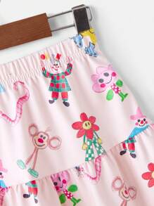 Bộ 2 món/Bộ áo dài tay cổ tròn và chân váy cho bé gái - Nhiều màu - Xem 4