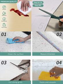 1 卷 40 厘米宽 PVC 防水木纹可移除翻新贴纸，适用于炉灶、橱柜、墙壁等。 - 米色 - 查看 9