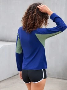 Streetz SHEIN Sport Schwarzes nahtloses Sport-Tankshirt mit durchbrochenem Reißverschluss vorne und Crop-Schnitt