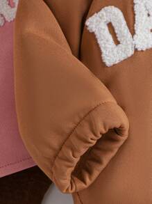 2 piezas Jerseys casuales y lindos para niñas bebés, rosa y marrón, para primavera y otoño