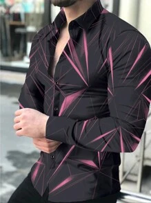 Manfinity LEGND Long Sleeve Casual Shirt, Minimalist Fashion For Everyday Wear