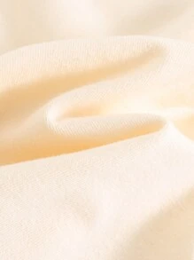 Cozy Pixies 女婴可爱心形泡泡针柔软针织圆领短袖套头衫，女孩情人节装扮，情人节礼物，适合休闲、居家、百搭穿着，室内和室外 - 杏色 - 查看 7