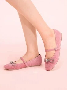 CUCCOO DOLLMOD Blush Pink Women's Round Toe Cute Style Flat Shoes Valentine's Day - Coral Pink - View 4