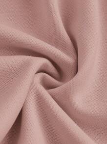 SHEIN ICON Women's Multi-Layer Ruffle Trim Low Rise Y2K Mini Black Skirt - Dusty Pink - View 4