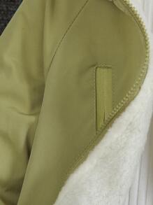 SHEIN Young Boy Solid Color Hooded Jacket, Comfortable Coat - Green - View 7