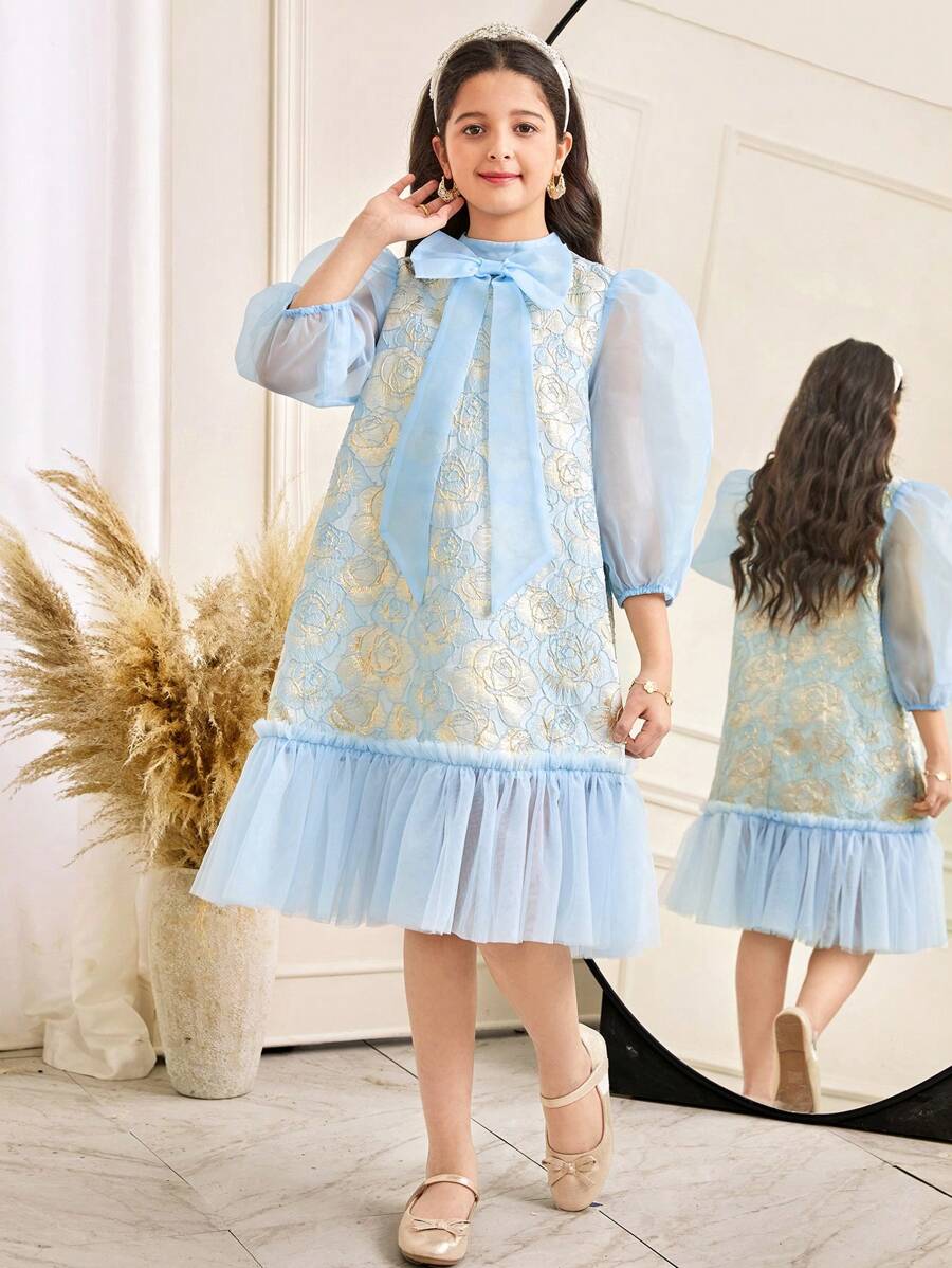 loose fitting tunic dresses WOMEN'S 3/4 SLEEVE TIERED FIT MINI DRESS Love Found Navy Blue Color:Pumpkin prom2026032