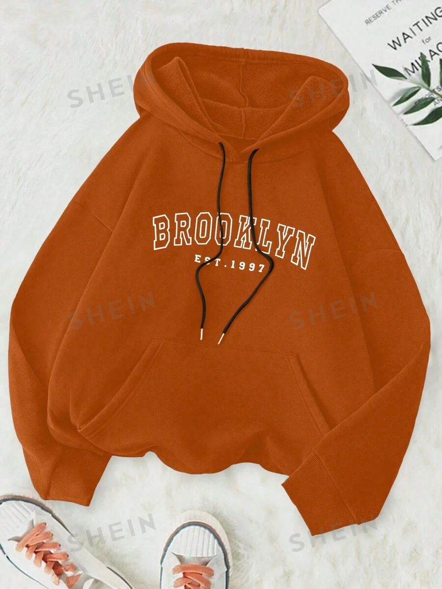 Calvaya Sudadera con capucha para tallas grandes, de manga larga, casual y elegante para uso diario
