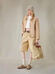 Solecia Women's Adjustable Buckle Design Casual Flat Slip-On Shoes Spring Shoes Spring Break Easter - Brown - View 7