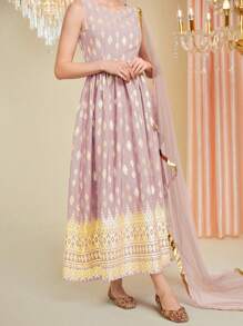 Divindia Casual Minimalist Loose Bottomwear - Pink - View 4