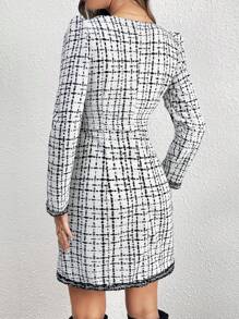 SHEIN Privé Vestido casual de punto para mujer, sencillo y para el uso diario