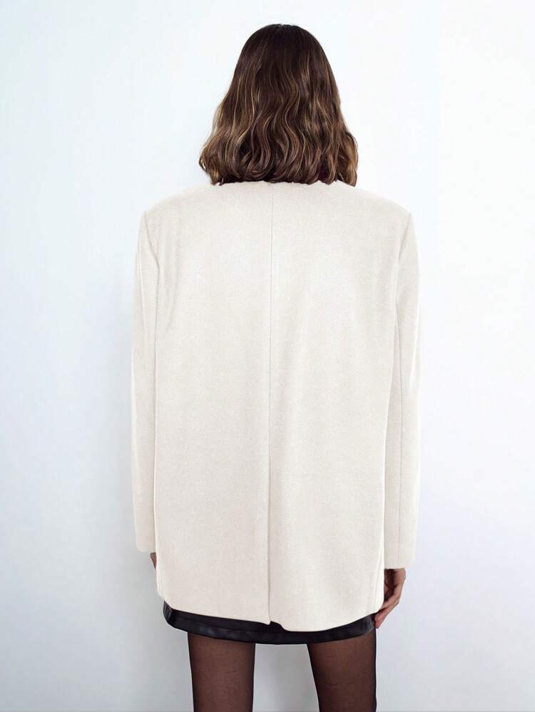 SHEIN Maija New Years Women Long Sleeve Simple Versatile Blazer,Autumn/Winter