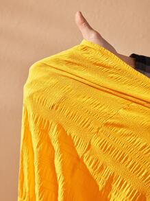 Slaydiva Mono con volantes y textura talla grande - Amarillo - Ver 8