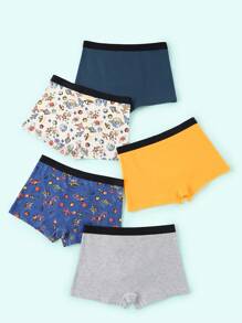 5 Pack Boys' Minimalist Video Game Graphic Print Boxer Briefs - Multicolor - View 2